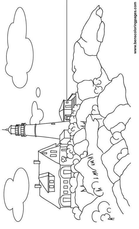 Remember the recent coloring book craze for adults? Maine light house free coloring book | Coloring pages ...