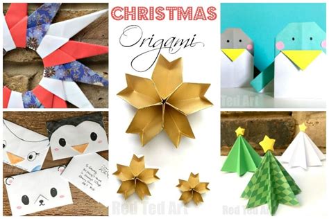 Christmas Paper Crafts for Kids  Red Ted Art  Kids Crafts