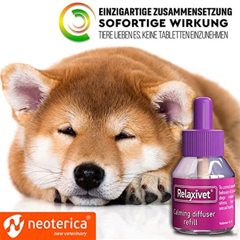 Relaxivet Beruhigungsmittel für Hunde Diffusor Pheromone Hund Beruhigung Hunde