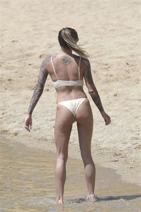 Sophia Thomalla In Bikini At A Beach In Mykonos 06012019 Hawtcelebs