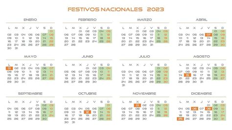 Calendario 2023 Con Festivos Nacionales 2023 W4 Printable Version