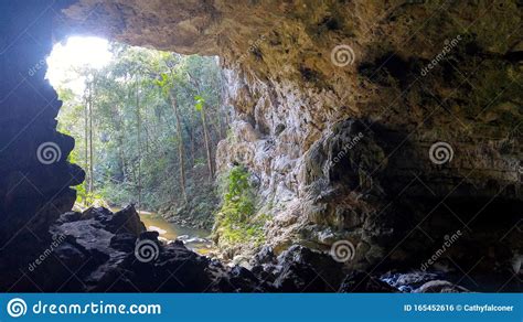 Arched Entrance To The Rio Frio Caves Belize Stock Photo Image Of
