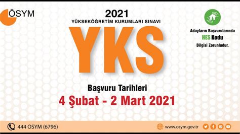 YÜKSEKÖĞRETİM KURUMLARI SINAVI 2021 YKS BAŞVURU KILAVUZU YAYIMLANDI