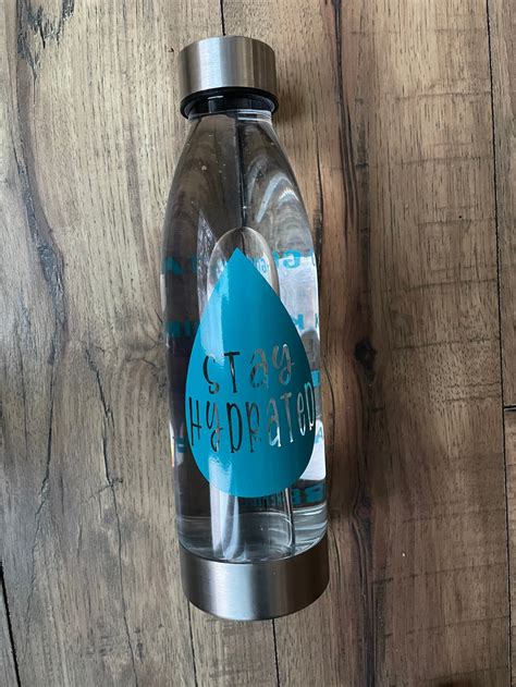 Stay Hydrated Water Bottle Tumbler Hydration Reusable Etsy