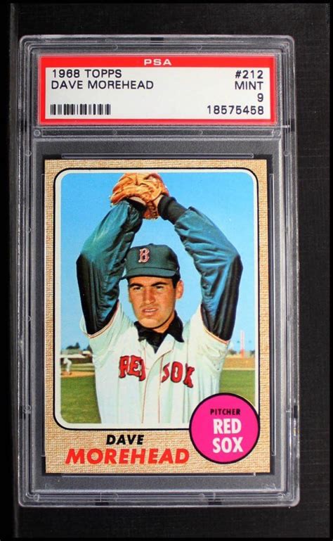 1968 Topps 212 Dave Morehead Boston Red Sox Baseball Card Psa Psa 900 Red Sox