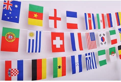 100 200 Pcs Bunting Banner Bar Party Different Countries Flags