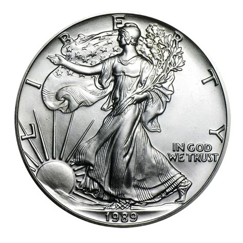 1989 1 American Silver Eagle 999 Fine Silver 1 Troy Ounce Great