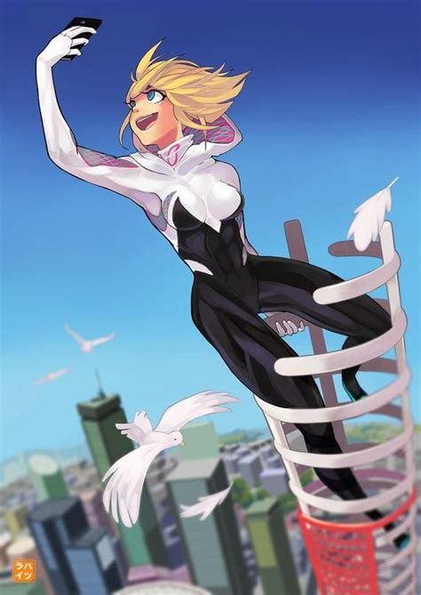 Spidergwen Marvel Spider Gwen Spiderman Art Spider Gwen