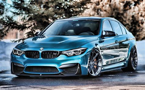 Bmw M3 Parking F80 R Tunned M3 Supercars Tuning Blue M3 German