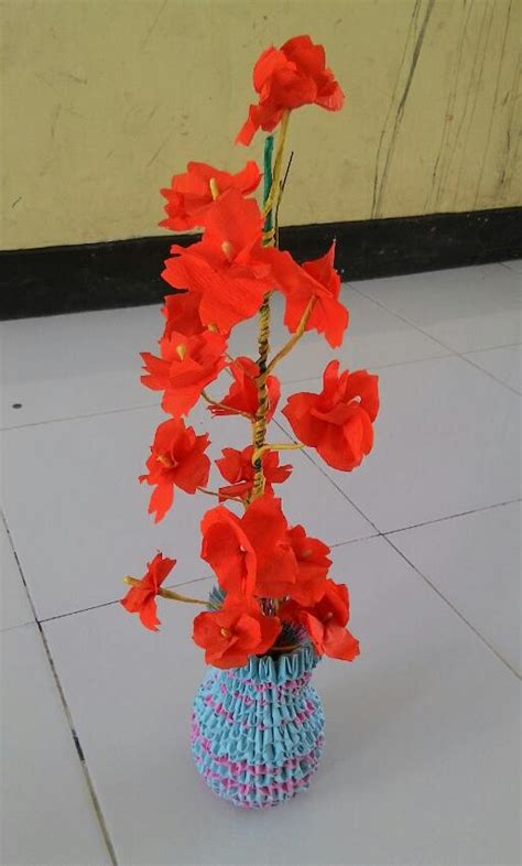 Cara Membuat Vas Bunga Dengan Kertas Blog Ruslan Wahid