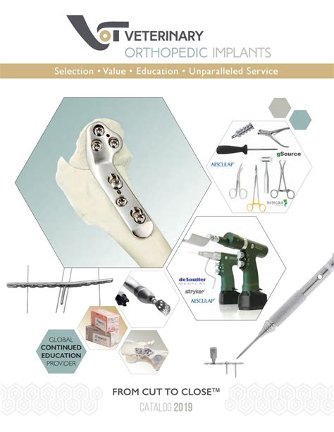 Veterinary Orthopedic Implants 2019 Product Catalog By Veterinary