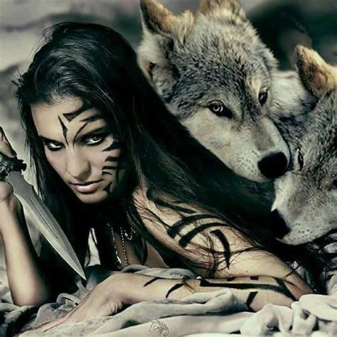 Indian Girl Wolves And Women Fantasy Wolf Native American Women
