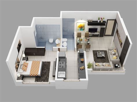 1bhk Floor Plan Of ‪‎marinaenclave‬ In ‪‎malad‬ A Luxurious