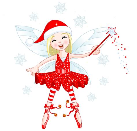Cute Red Elf Png Clipart Christmas Fairy Fairy Flying Free Clip Art