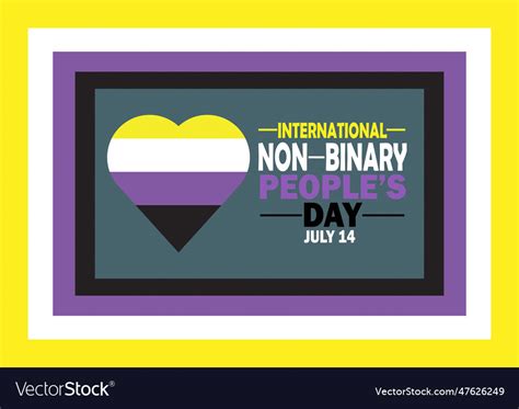 International Non Binary Peoples Day Royalty Free Vector