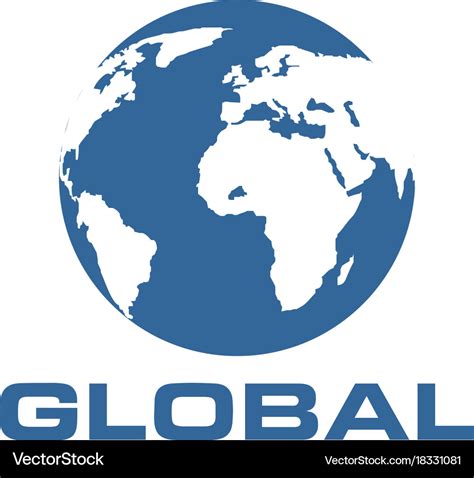 Global Logo Royalty Free Vector Image Vectorstock