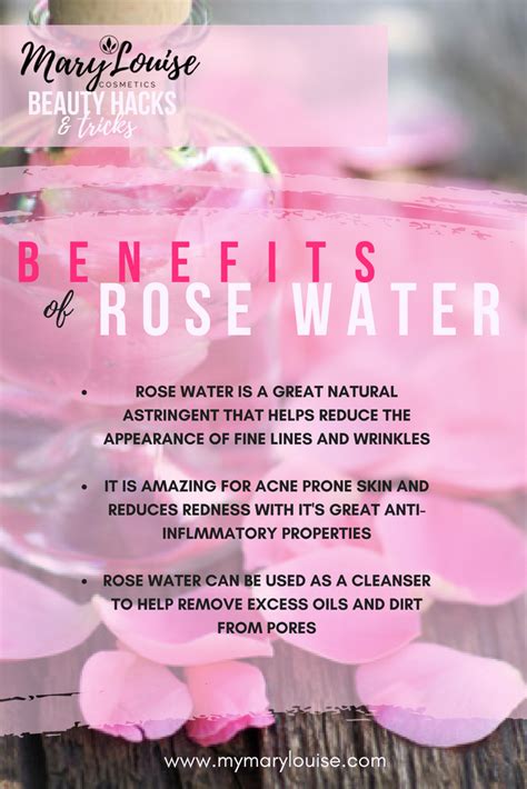 Benefits Of Rose Water Rose Water Has Amazing Natural Cleansing Properties It Is An Ancient