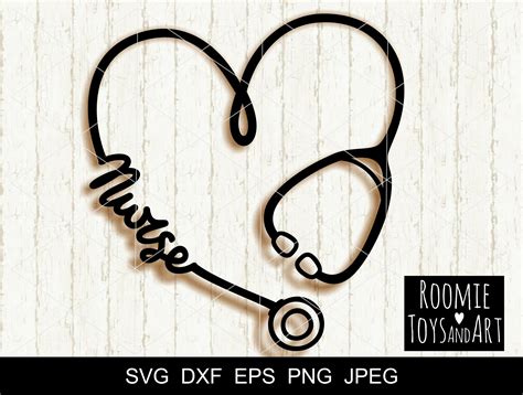 Stethoscope Svg Heart Stethoscope Cut File Nurse Monogram Svg Etsy