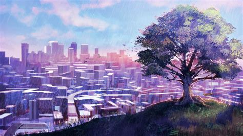Even though she is a devil, vignette is a very kind, responsible, diligent, helpful girl, and so on. Purple Anime Scenery Wallpapers - Wallpaper Cave