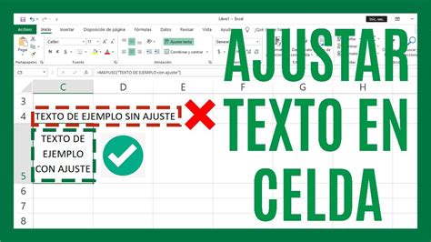 Cómo Ajustar Texto En Celda De Excel O Ajustar Texto En Excel Youtube