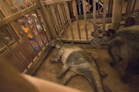 Noahs Ark Attraction Complete With Dinosaurs In Cages Ready To Open
