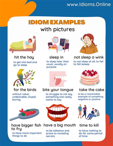 Idioms And Meanings And Sentences