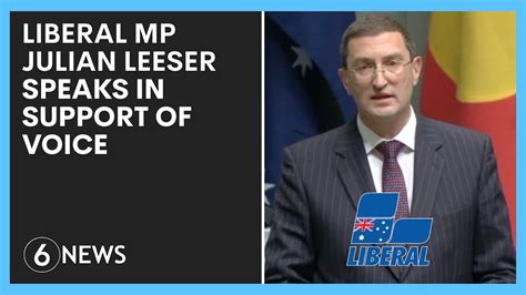 Liberal Mp Julian Leeser Calls For Coalition Voters To Support The Voice 6 News Evenings Youtube