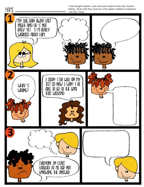 Simple Comic Strips For Students Limovote