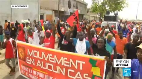opposition supporters in togo take to the streets over upcoming elections youtube