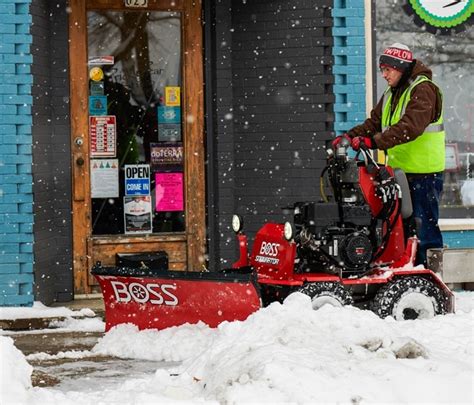 Boss Snowrator Sidewalk Snow Plow Info Snowplownews