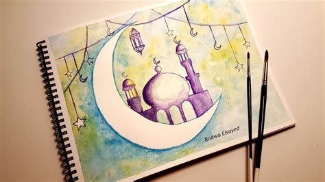 Watercolor Ramadan Theme Watercolor Ramadan Cards How To Paint With