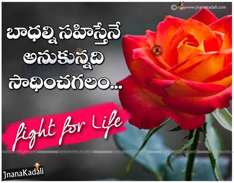 May this day be your lucky day in every way, dear. Inspirational Light for life Telugu quotes with hd ...
