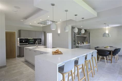 We are open to getting rid of some of the furniture but don't really want t. Grey Painted Kitchen | Open plan kitchen living room, Grey ...
