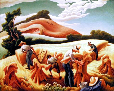 Cradling Wheat By Thomas Hart Benton Collection Of The Sai Flickr