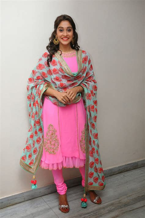 Regina Cassandra In Pink Churidar At Ranam 2 Movie Audio Launch Stylish Designer Sarees Lehengas