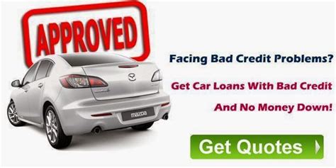 You can secure no down payment auto loan even if your credit score is not good. Bad Credit Car Loans No Money Down | Auto Finance With Bad Credit And No Down Payment