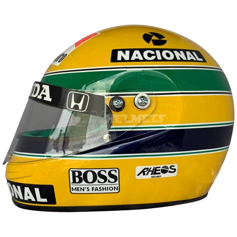 Ayrton Senna 1990 Rheos F1 Replica Helmet Full Size Cm Helmets