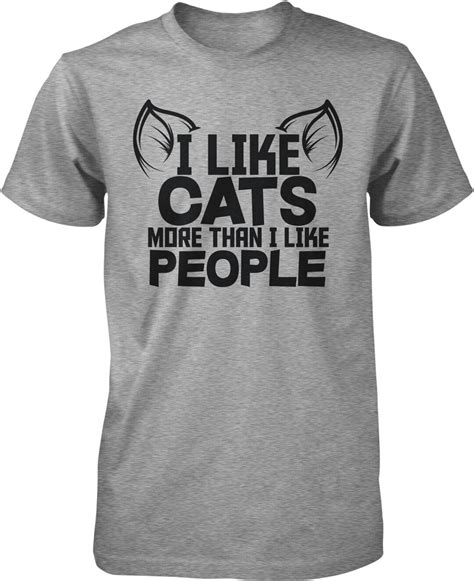 I Like Cats More Than I Like People Cat Lover Mens Etsy