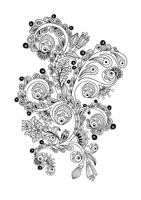 You could also print the image by clicking the print button above the image. Flower Coloring Pages for Adults - Best Coloring Pages For Kids
