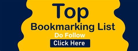 1 Top Social Bookmarking Website List For Seo Bookmarking Websites