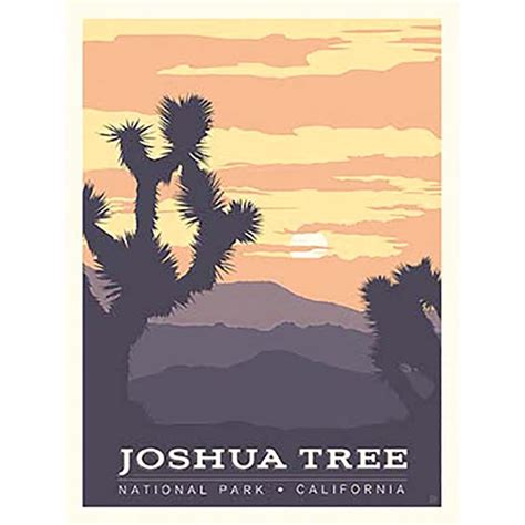 National Parks Joshua Tree Poster Panel