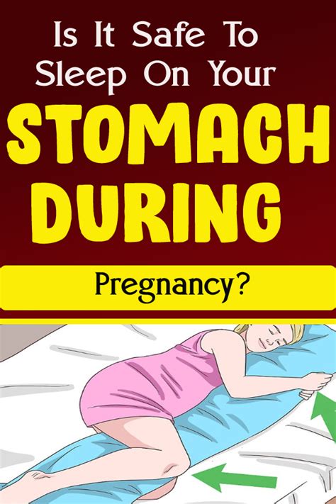 is it safe to sleep on your stomach during pregnancy
