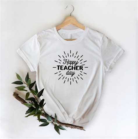 Teacher Shirt At Teacher New Teacher T Happy Teacher Etsy