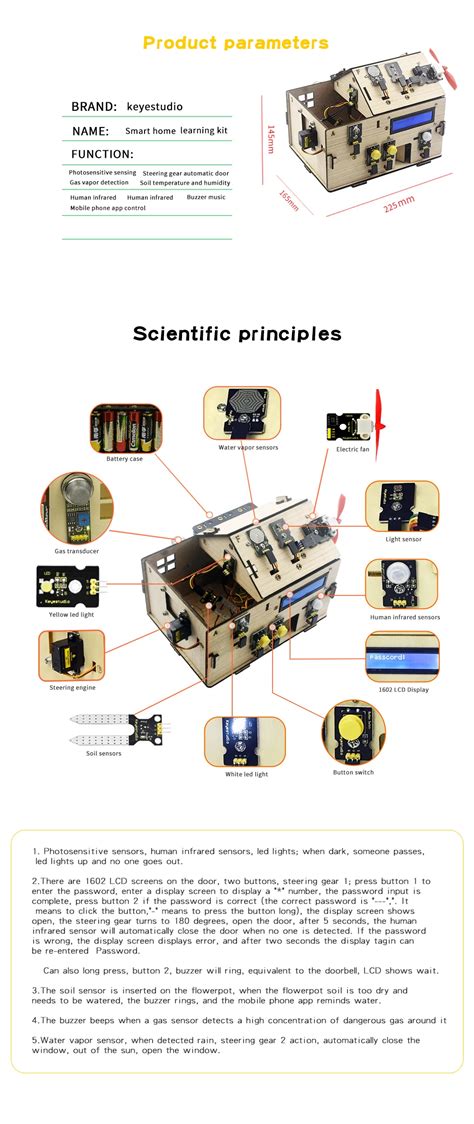 Keyestudio Smart Home Kit With Plus Board For Arduino Diy Stemarduino