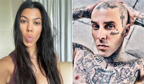 Travis Barker And Kourtney Kardashian Hugging And Kissing In New Pics Kourtney Kardashian