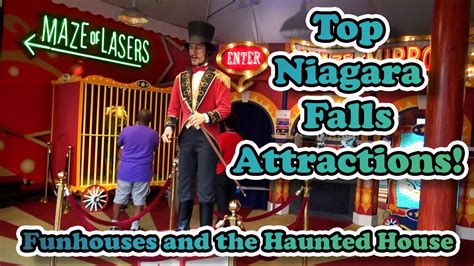 Top Niagara Falls Attractions Funhouses And The Haunted House Youtube