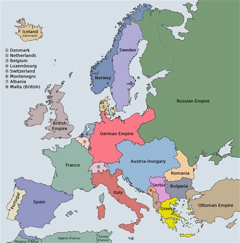 Map Of Europe In 1914 Pre Ww1 Borders R Mapporn Hot Sex Picture