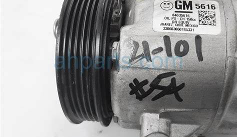 Sold 2020 Chevy Equinox Air + Clutch Ac Pump / Compressor 84635623