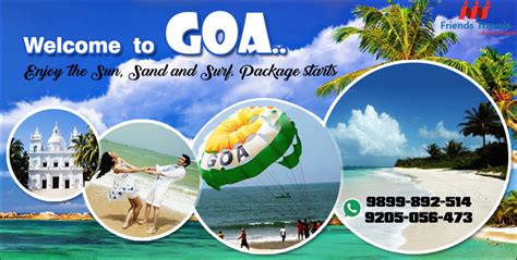 Book Goa Tour Package From Delhi With Friends Travel Deal Holiday