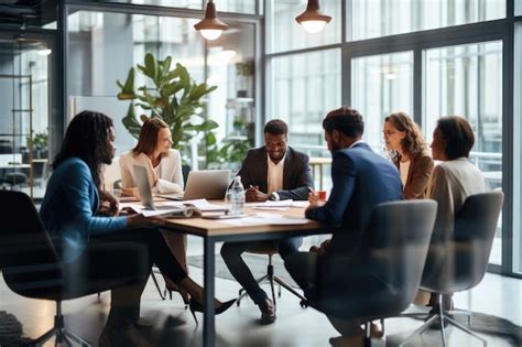 Premium Photo Group Of Multiethnic Business People Having A Meeting